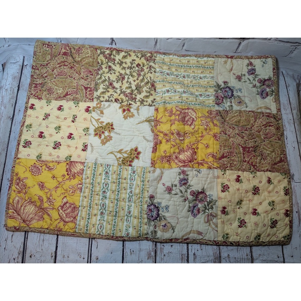 Nobility By Dillard's Quilted‎ Pillow Shams  Standard Size Boho Farmhouse Chic